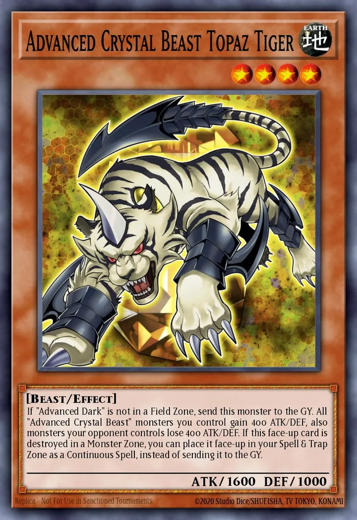 Advanced Crystal Beast Topaz Tiger