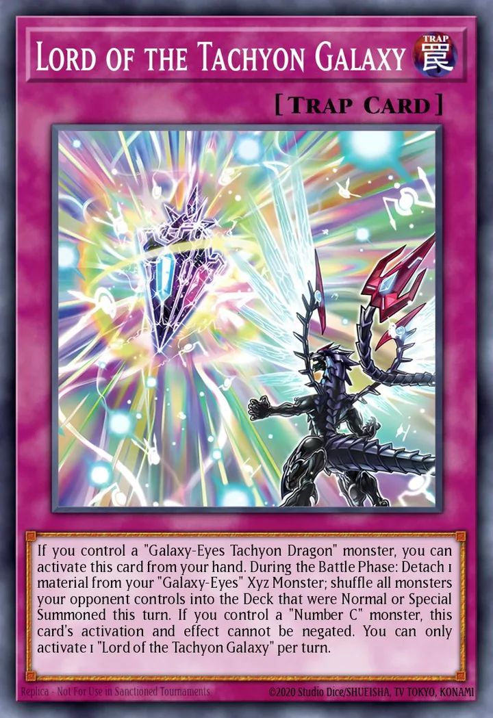 Lord of the Tachyon Galaxy
