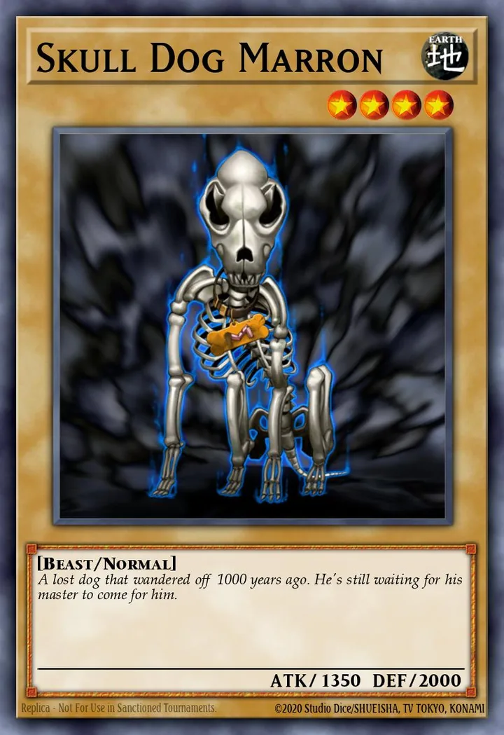 Skull Dog Marron