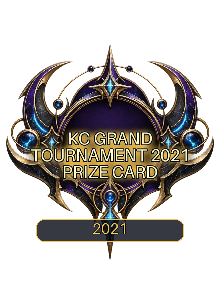KC Grand Tournament 2021 prize card