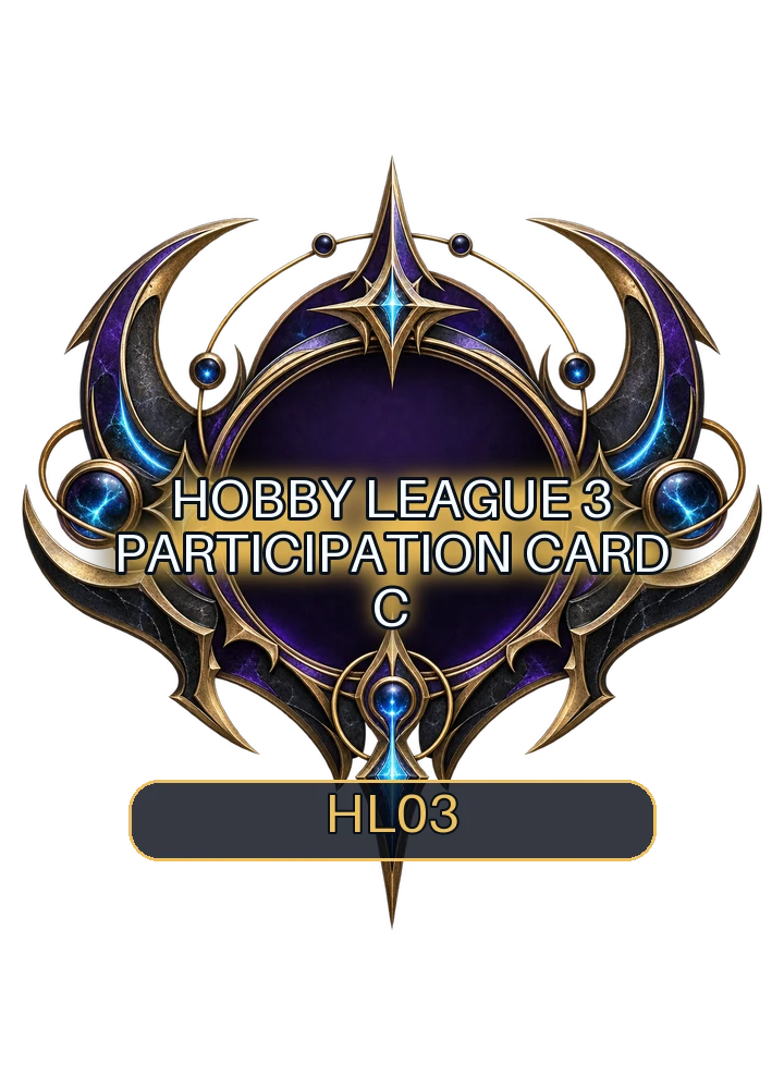 Hobby League 3 participation card C