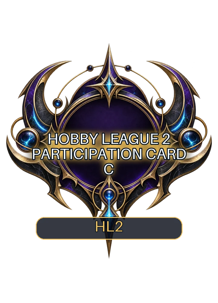 Hobby League 2 participation card C